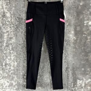 NEW Fitst4 Size M Casual Leggings Stretch Pants Black Ankle Pull On NWT